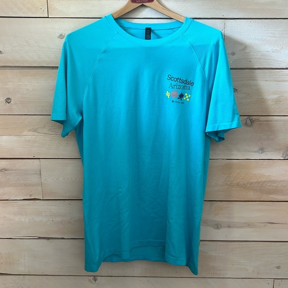 EUC Men’s Lululemon Tee Turquoise Scottsdale 10K 2023 - Picture 1 of 4